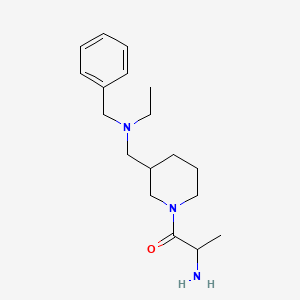 2-Amino-1-[3-[[benzyl(ethyl)amino]methyl]piperidin-1-yl]propan-1-one