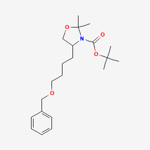 Tert-butyl 2,2-dimethyl-4-(4-phenylmethoxybutyl)-1,3-oxazolidine-3-carboxylate