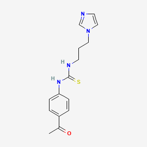 1-(3-(1H-imidazol-1-yl)propyl)-3-(4-acetylphenyl)thiourea