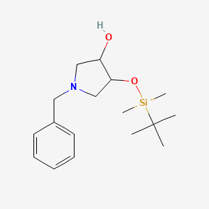 (3S,4S)-1-benzyl-4-[tert-butyl(dimethyl)silyl]oxy-pyrrolidin-3-ol