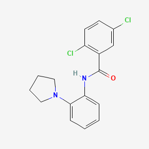 2,5-Dichloro-N-(2-(pyrrolidin-1-yl)phenyl)benzamide