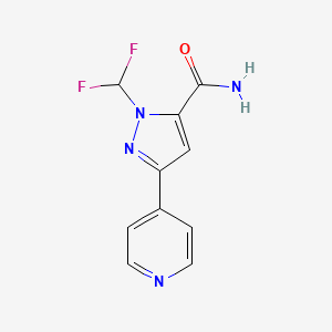 1-(difluoromethyl)-3-(pyridin-4-yl)-1H-pyrazole-5-carboxamide