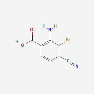 2-Amino-3-bromo-4-cyanobenzoic acid