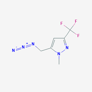 molecular formula C6H6F3N5 B1479532 5-(叠氮甲基)-1-甲基-3-(三氟甲基)-1H-吡唑 CAS No. 2098069-65-7