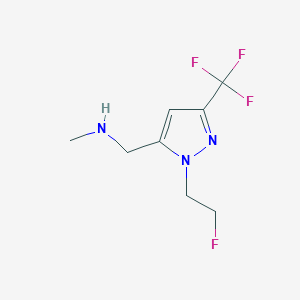 1-(1-(2-fluoroethyl)-3-(trifluoromethyl)-1H-pyrazol-5-yl)-N-methylmethanamine