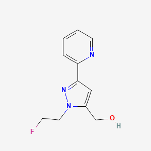 (1-(2-fluoroethyl)-3-(pyridin-2-yl)-1H-pyrazol-5-yl)methanol