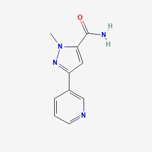 molecular formula C10H10N4O B1479568 1-methyl-3-(pyridin-3-yl)-1H-pyrazole-5-carboxamide CAS No. 2098102-75-9