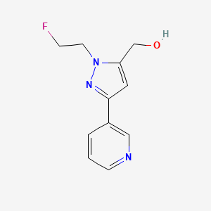 (1-(2-fluoroethyl)-3-(pyridin-3-yl)-1H-pyrazol-5-yl)methanol