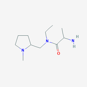 2-amino-N-ethyl-N-[(1-methylpyrrolidin-2-yl)methyl]propanamide