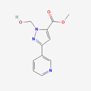 methyl 1-(hydroxymethyl)-3-(pyridin-3-yl)-1H-pyrazole-5-carboxylate