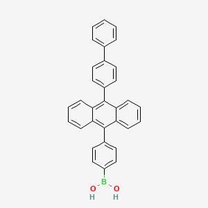 (4-(10-([1,1'-Biphenyl]-4-yl)anthracen-9-yl)phenyl)boronic acid