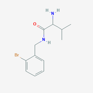 2-amino-N-[(2-bromophenyl)methyl]-3-methylbutanamide