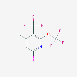 6-Iodo-4-methyl-2-(trifluoromethoxy)-3-(trifluoromethyl)pyridine