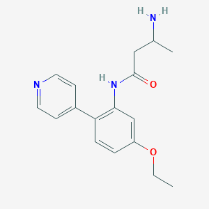 3-Amino-N-[5-ethoxy-2-(4-pyridinyl)phenyl]butanamide