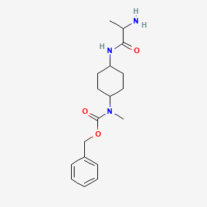 molecular formula C18H27N3O3 B14795902 (S)-Benzyl (4-(2-aminopropanamido)cyclohexyl)(methyl)carbamate 