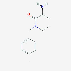 2-amino-N-ethyl-N-[(4-methylphenyl)methyl]propanamide