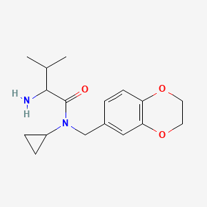 2-amino-N-cyclopropyl-N-(2,3-dihydro-1,4-benzodioxin-6-ylmethyl)-3-methylbutanamide