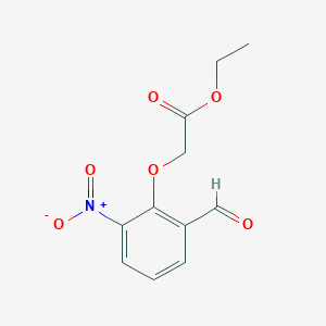 Acetic acid, 2-(2-formyl-6-nitrophenoxy)-, ethyl ester