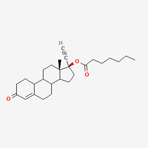 [(13S,17R)-17-ethynyl-13-methyl-3-oxo-1,2,6,7,8,9,10,11,12,14,15,16-dodecahydrocyclopenta[a]phenanthren-17-yl] heptanoate