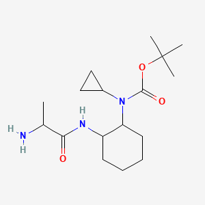 tert-Butyl (2-((S)-2-aminopropanamido)cyclohexyl)(cyclopropyl)carbamate