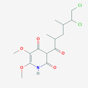 2(1H)-Pyridinone,3-[(2S,4S,5R)-5,6-dichloro-2,4-dimethyl-1-oxohexyl]-4-hydroxy-5,6-dimethoxy-