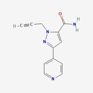 1-(prop-2-yn-1-yl)-3-(pyridin-4-yl)-1H-pyrazole-5-carboxamide