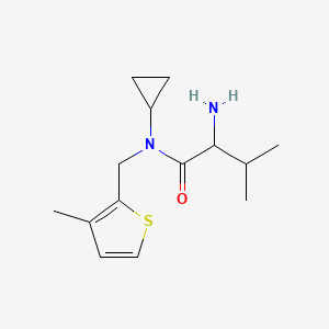 2-amino-N-cyclopropyl-3-methyl-N-[(3-methylthiophen-2-yl)methyl]butanamide