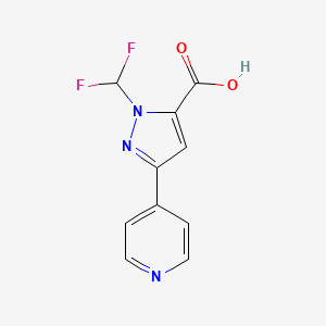 1-(difluoromethyl)-3-(pyridin-4-yl)-1H-pyrazole-5-carboxylic acid