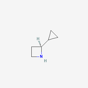 molecular formula C6H11N B14796053 (2S)-2-Cyclopropylazetidine 