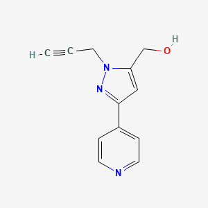 (1-(prop-2-yn-1-yl)-3-(pyridin-4-yl)-1H-pyrazol-5-yl)methanol