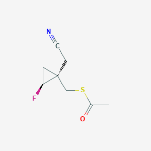 S-(((1R,2S)-1-(Cyanomethyl)-2-fluorocyclopropyl)methyl) ethanethioate