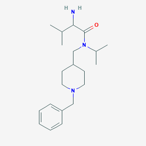 2-amino-N-[(1-benzylpiperidin-4-yl)methyl]-3-methyl-N-propan-2-ylbutanamide