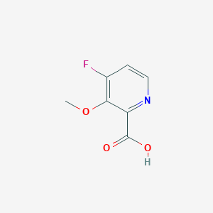 molecular formula C7H6FNO3 B14796095 4-Fluoro-3-methoxypyridine-2-carboxylic acid 