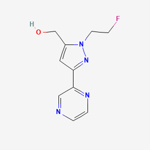 (1-(2-fluoroethyl)-3-(pyrazin-2-yl)-1H-pyrazol-5-yl)methanol