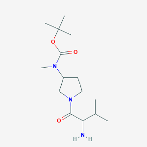 tert-butyl N-[1-(2-amino-3-methylbutanoyl)pyrrolidin-3-yl]-N-methylcarbamate