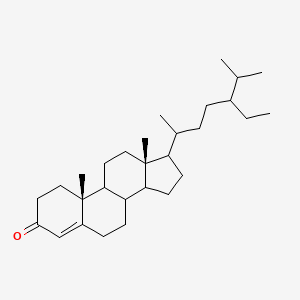 molecular formula C29H48O B14796165 Delta4-Sitosterol-3-one; beta-Rosasterol oxide; beta-Sitost-4-en-3-one; beta-Sitostenone 