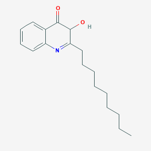 molecular formula C18H25NO2 B14796208 3-hydroxy-2-nonyl-3H-quinolin-4-one 