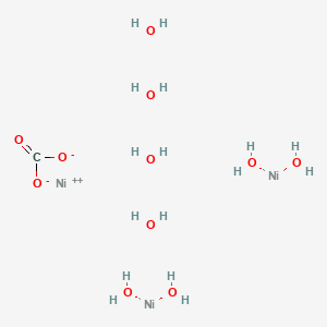 molecular formula CH16Ni3O11 B14796293 Nickel(II)carbonate,basichydrate 