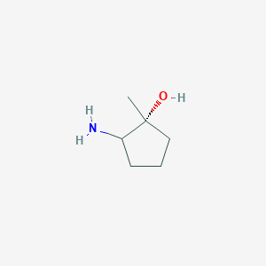 molecular formula C6H13NO B14796411 (1R)-2-amino-1-methylcyclopentan-1-ol 