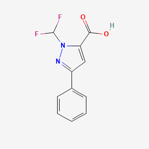 1-(difluoromethyl)-3-phenyl-1H-pyrazole-5-carboxylic acid
