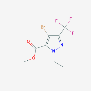 methyl 4-bromo-1-ethyl-3-(trifluoromethyl)-1H-pyrazole-5-carboxylate
