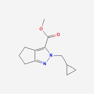 Methyl 2-(cyclopropylmethyl)-2,4,5,6-tetrahydrocyclopenta[c]pyrazole-3-carboxylate