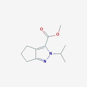 molecular formula C11H16N2O2 B1479653 Methyl 2-isopropyl-2,4,5,6-tetrahydrocyclopenta[c]pyrazole-3-carboxylate CAS No. 2098046-17-2