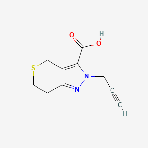2-(Prop-2-yn-1-yl)-2,4,6,7-tetrahydrothiopyrano[4,3-c]pyrazole-3-carboxylic acid