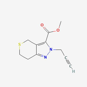 Methyl 2-(prop-2-yn-1-yl)-2,4,6,7-tetrahydrothiopyrano[4,3-c]pyrazole-3-carboxylate