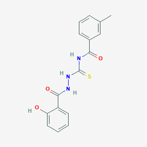 N-({2-[(2-hydroxyphenyl)carbonyl]hydrazinyl}carbonothioyl)-3-methylbenzamide