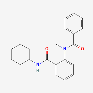 N-cyclohexyl-2-[methyl(phenylcarbonyl)amino]benzamide