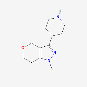 1-Methyl-3-(piperidin-4-yl)-1,4,6,7-tetrahydropyrano[4,3-c]pyrazole