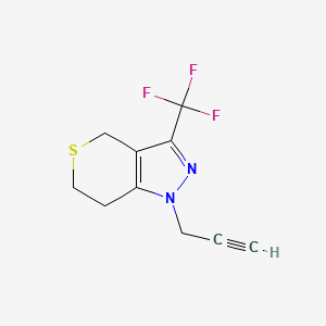 1-(Prop-2-yn-1-yl)-3-(trifluoromethyl)-1,4,6,7-tetrahydrothiopyrano[4,3-c]pyrazole