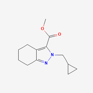 molecular formula C13H18N2O2 B1479675 methyl 2-(cyclopropylmethyl)-4,5,6,7-tetrahydro-2H-indazole-3-carboxylate CAS No. 2098046-48-9